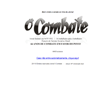 Tablet Screenshot of ocombate.com.br
